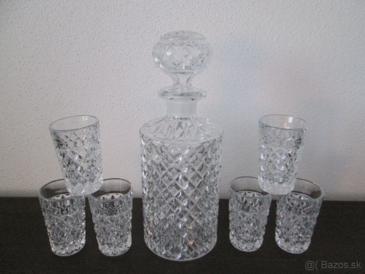 Brúsené karafy na whisky