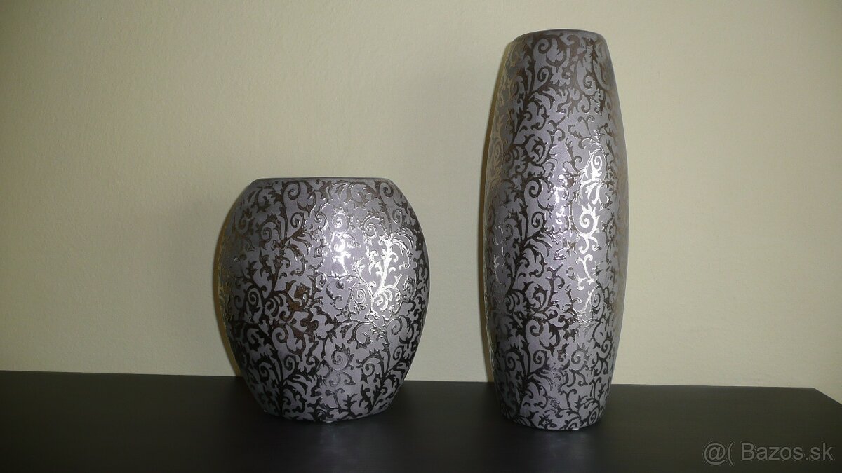 Keramické vázy - 2 ks  - lacno