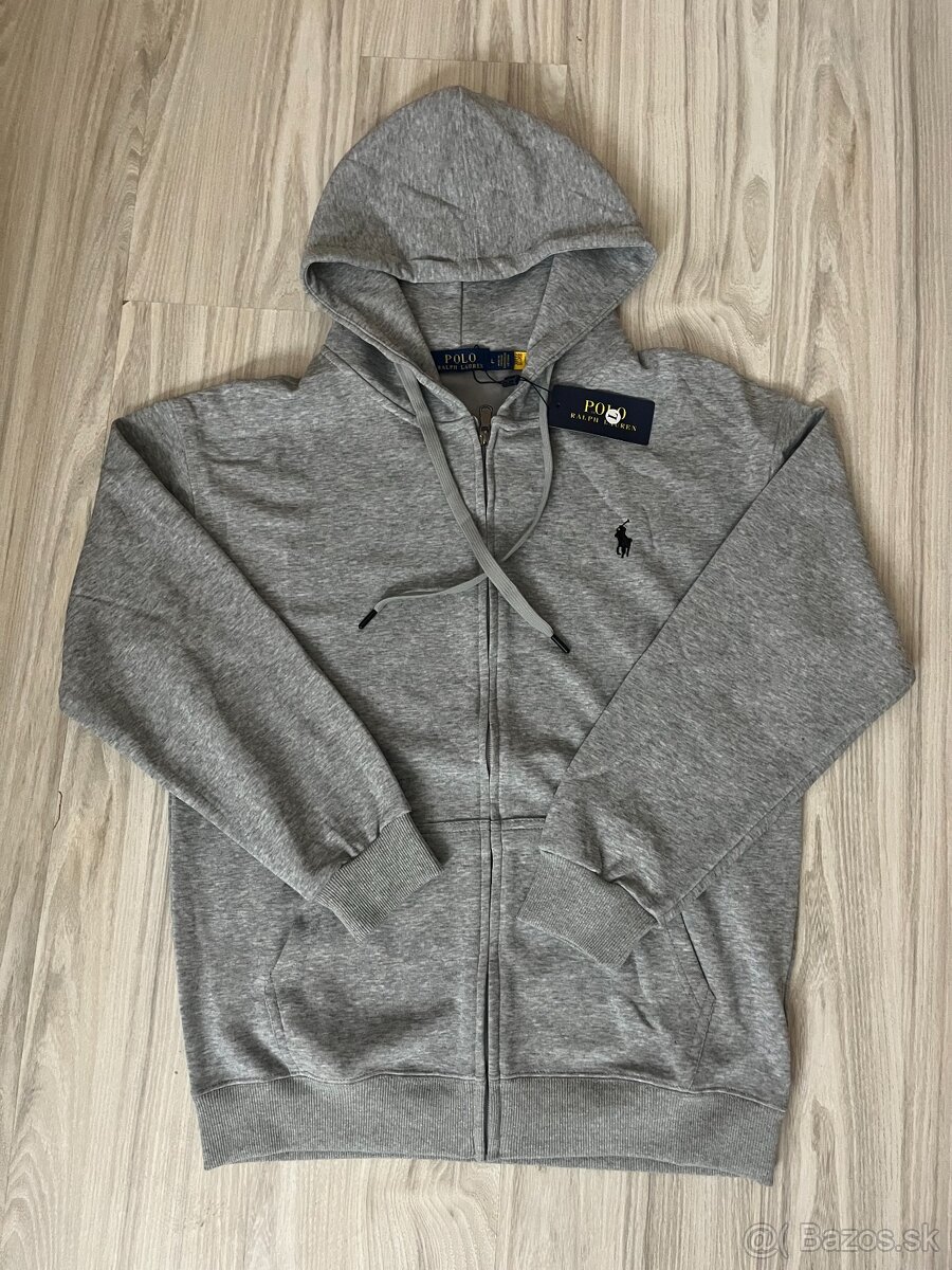 Sivá mikina Ralph Lauren Polo – veľkosť L