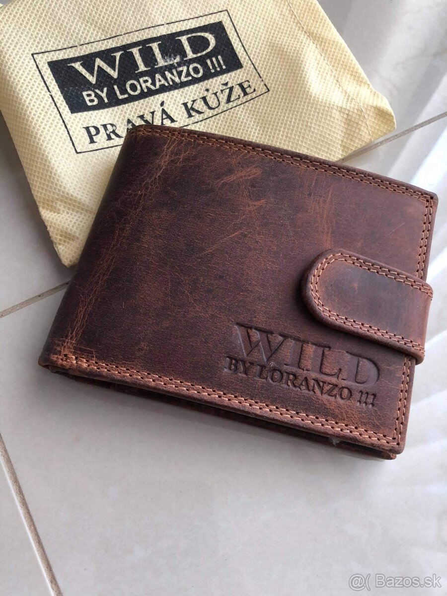 Wild pánska kožená peňaženka, úplne nová.