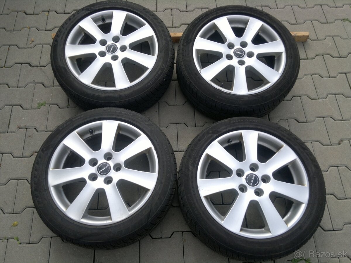 Elektrony Borbet 5x112 r17, zimne pneu. 205/50 r17