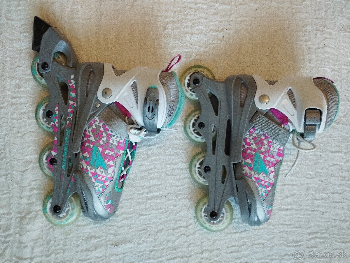 Dievčenské kolieskové korčule ROLLERBLADE-veľkosť 33-38