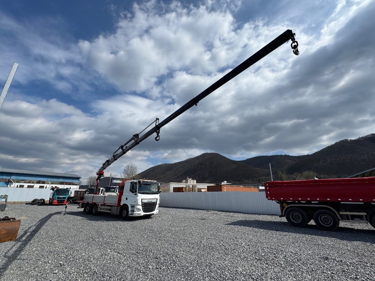 DAF CF 460,valnik s hydraulickou rukou FASSI 235-8, EURO 6