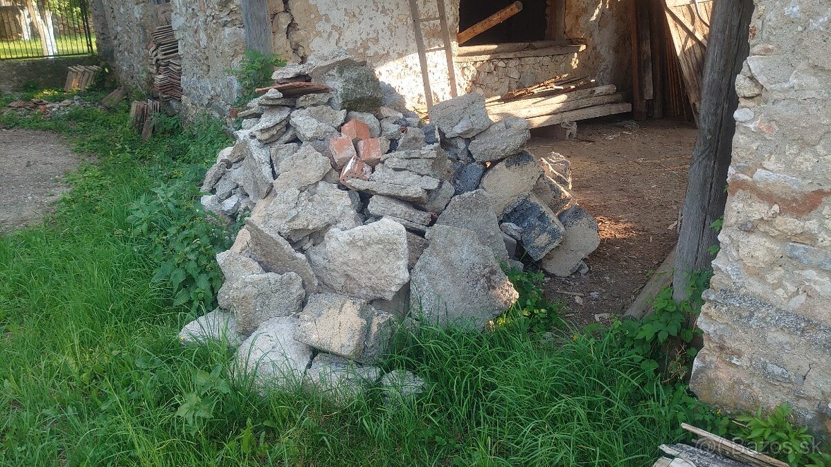 Stavebná sutina za odvoz