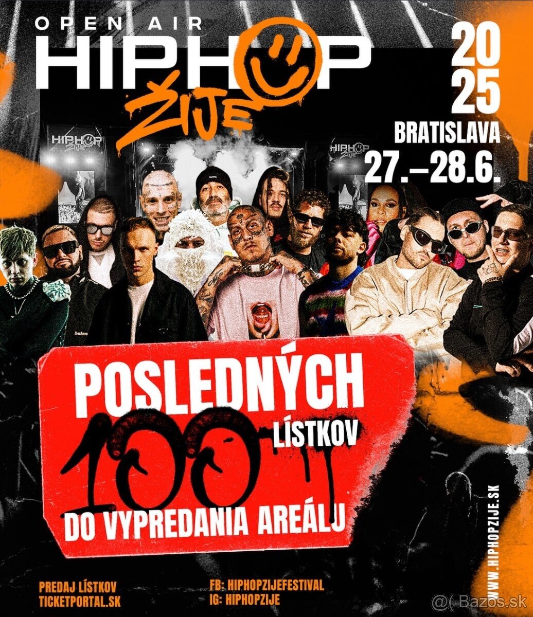 Hip hop Žije  27.6 2025