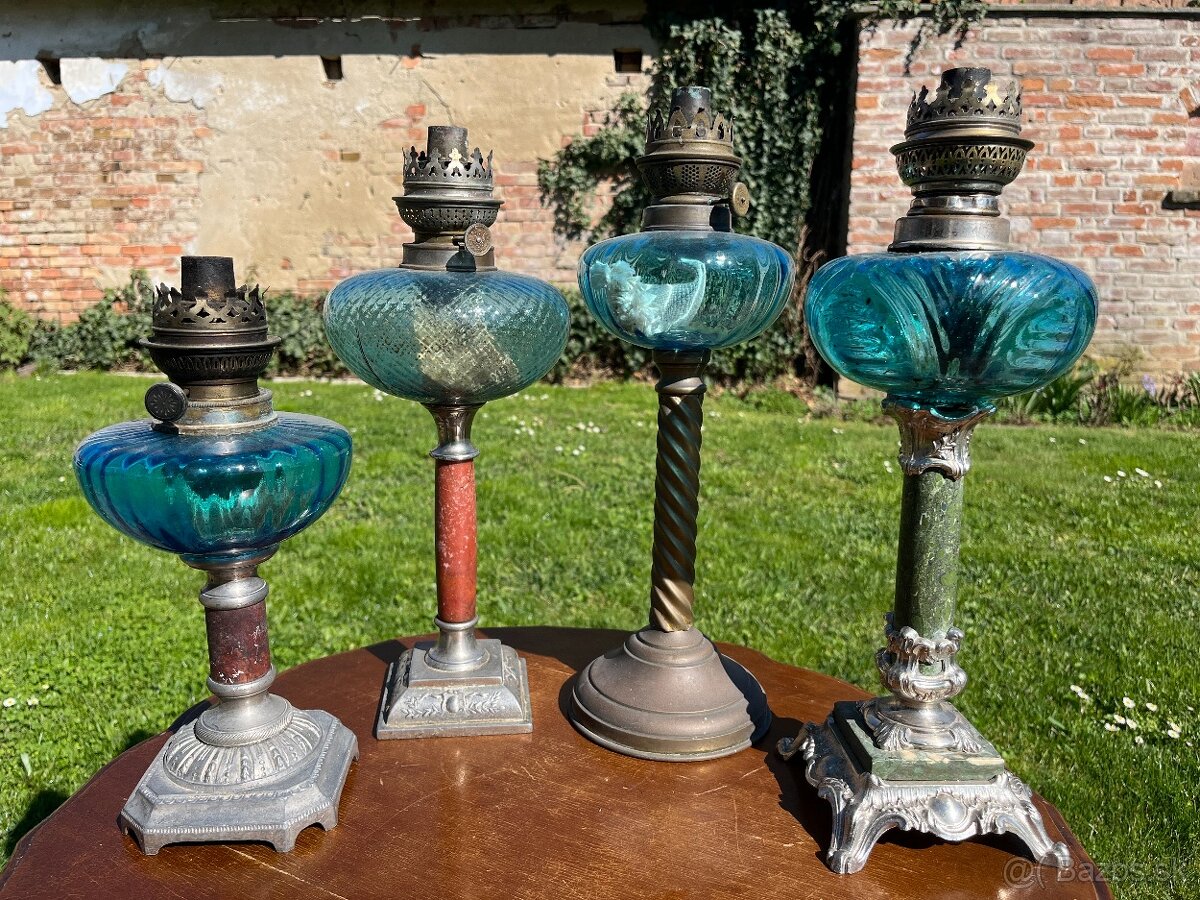 Staré petrolejové lampy