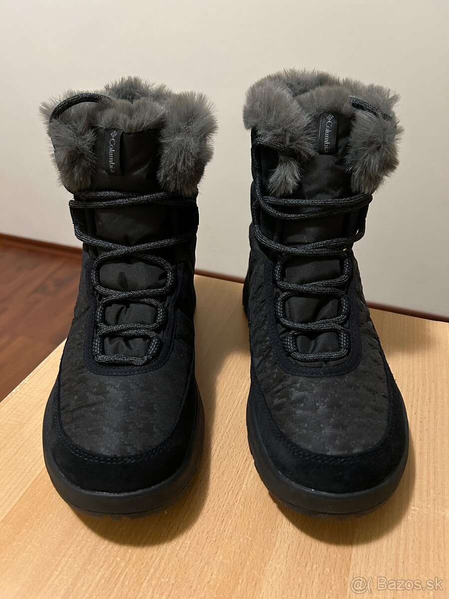 ZIMNÉ KOŽENÉ TOPÁNKY zn.COLUMBIA Waterproof č.40