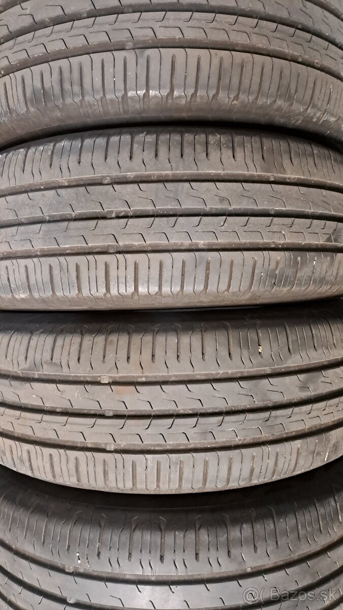Predám 4ks jazdené letné 195/65r15-91H Continental