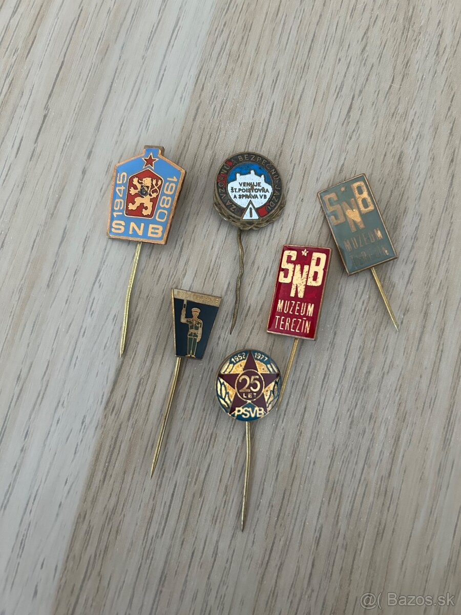 SNB PSVB VB odznaky