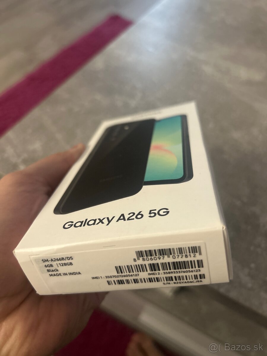Samsung Galaxy A26 5G 128GB čierny – nový