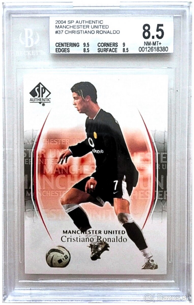 Karta Cristiano Ronaldo, 2004 SP Authentic, Beckett BGS 8.5