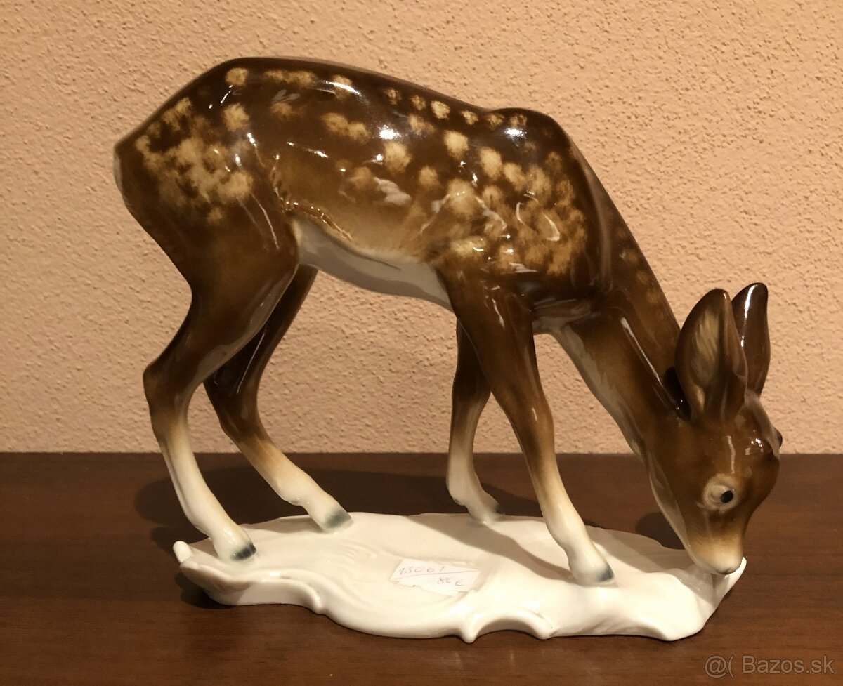 089 – Metzler & Ortloff , Germany , soška , porcelán, Srna