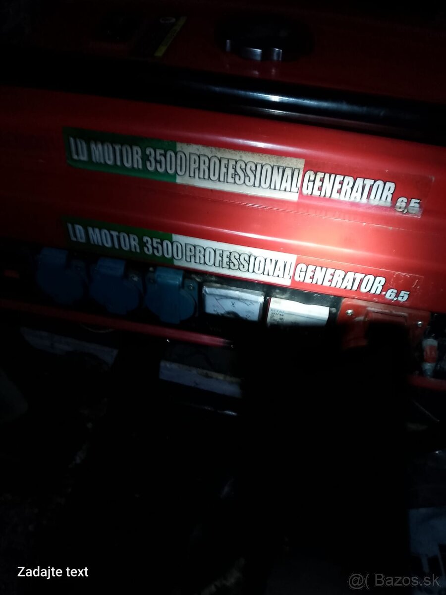 predám trojfázový generátor elektrocentrala 290,- eur