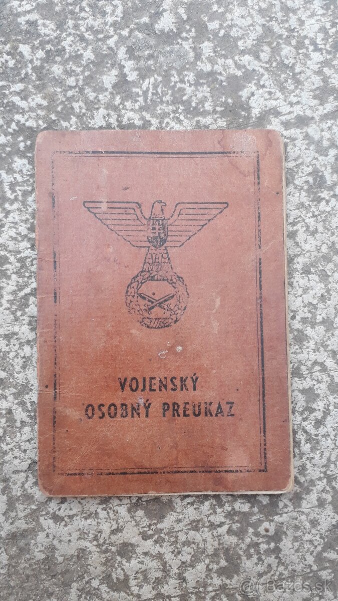 Slovensky stat preukaz VOP