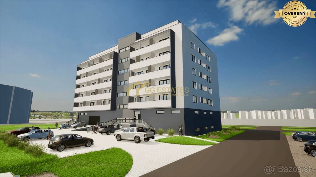 2-izbový byt s priestrannou terasou v novostavbe Greenside