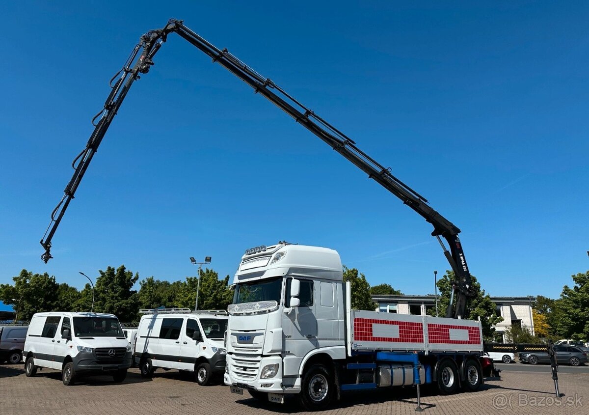 DAF XF 530 - 6x2 – Valník+HR-Hiab X-HiPro 352+Jib+Naviják