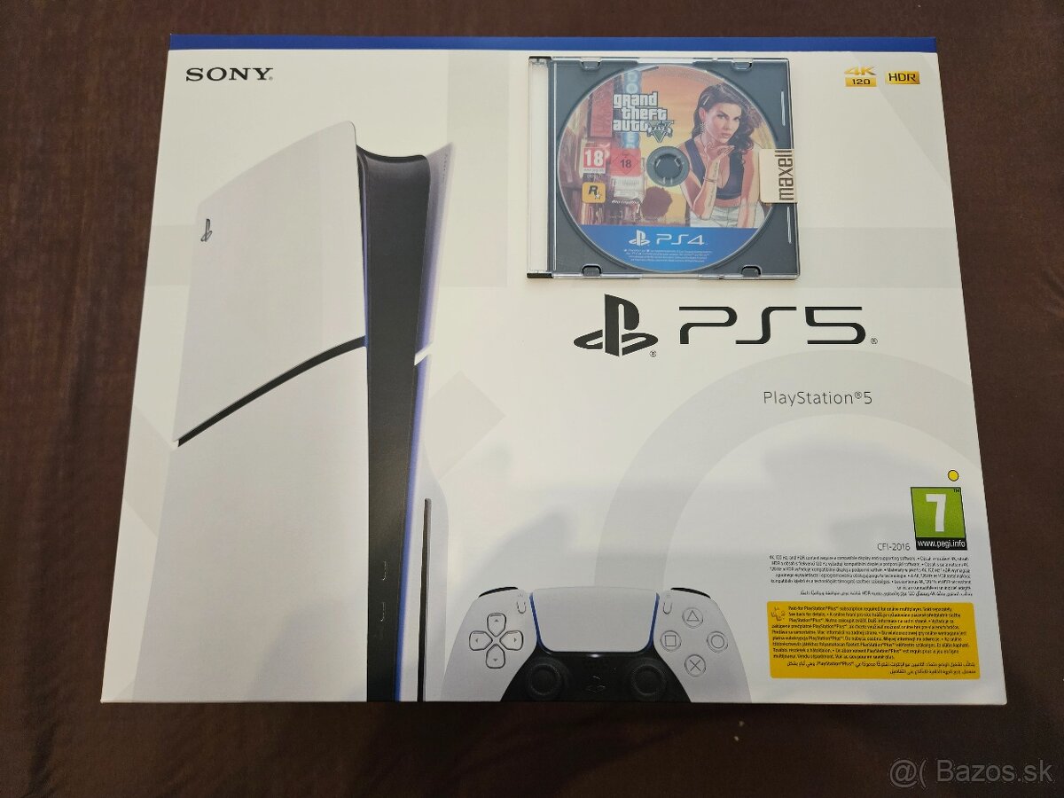 PS5 slim s mechanikou // NEROZBALENA + GTA V