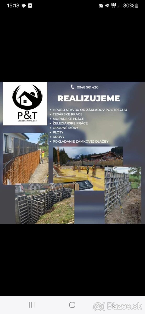 Ponukam stavebne práce