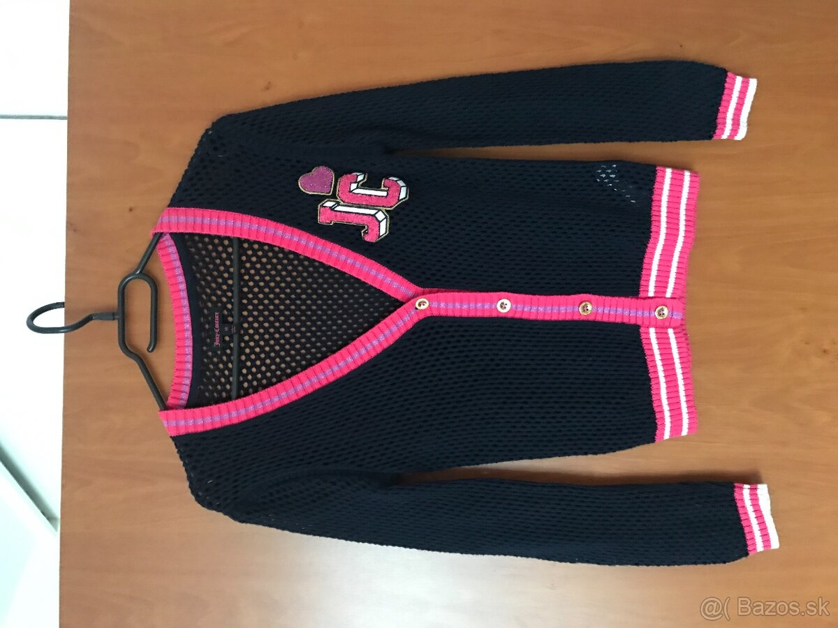 NOVÝ JUICY COUTURE originál dierkovany svetrik S