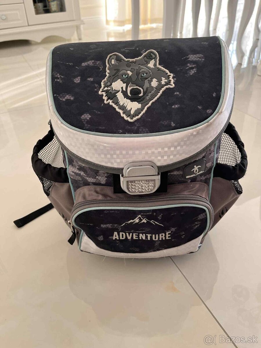 Školská taška Vlk Belmil + Minecraft box na zošity