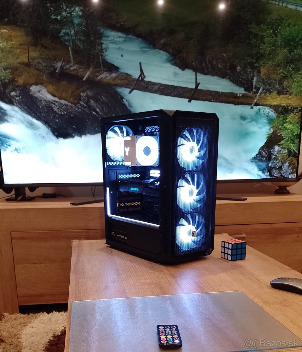 Herný / pracovný PC–Ryzen 5+RTX 2070+32 GB RAM+NVMe+ARGB