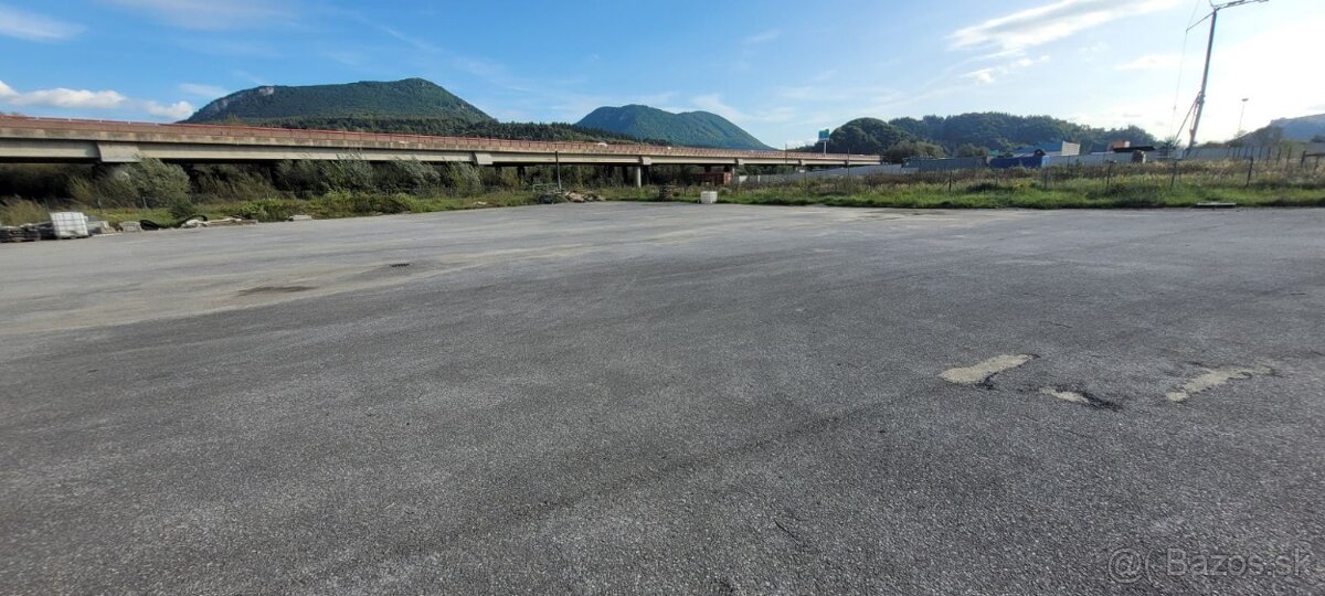 Prenájom spevnenej oplotenej plochy pri Považskej Bystrici