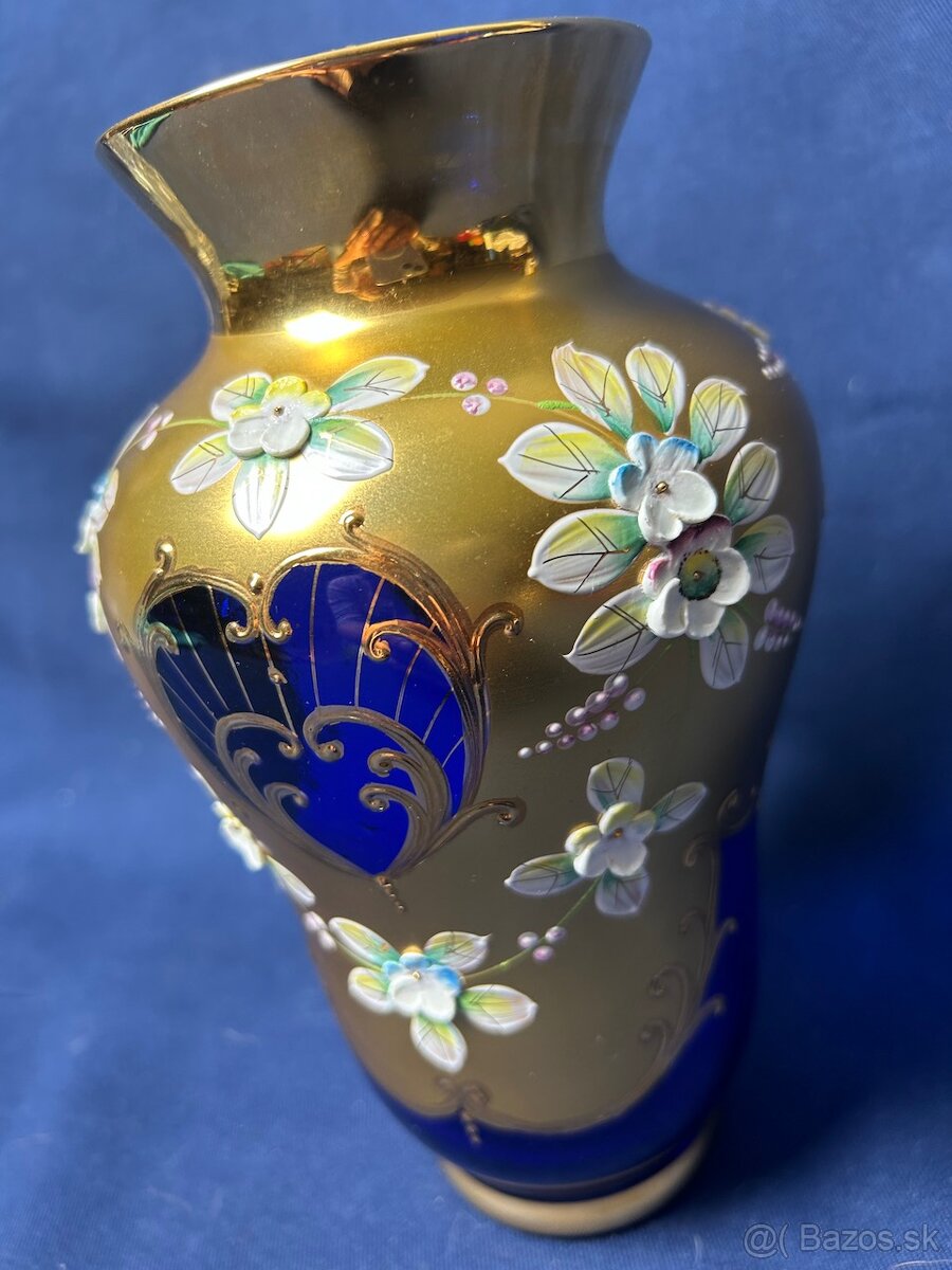 Váza, borské sklo V - 21 cm