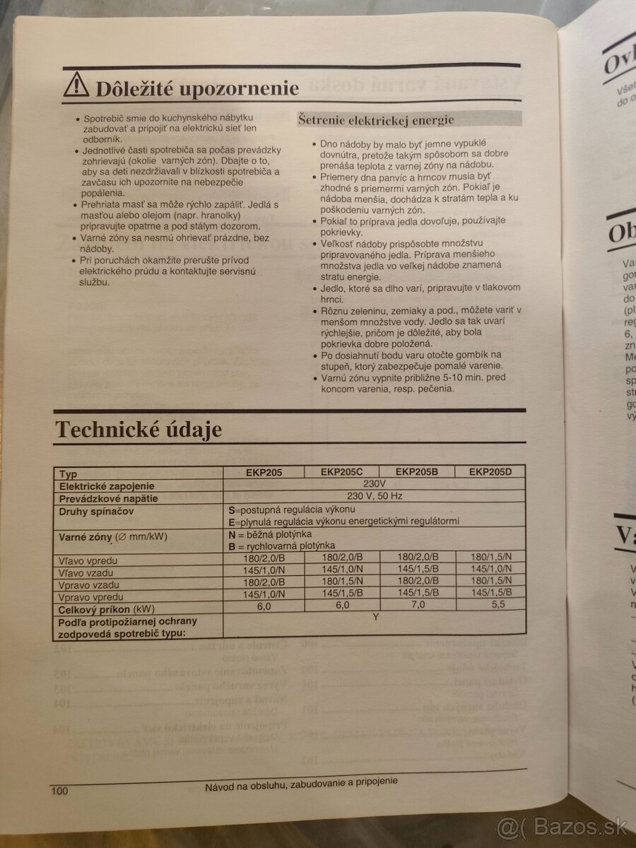 Predám vstavanú rúru a keramickú platňu