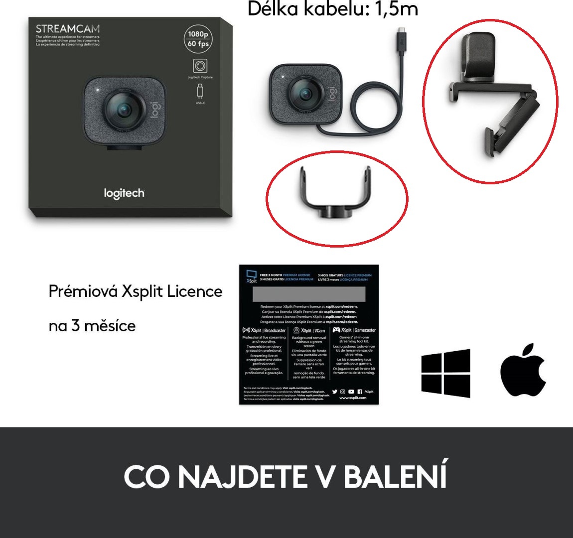 HLADAM - Logitech C980 - drziak