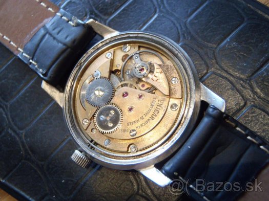 pánske náramkové hodinky  ENICAR  60-te roky  25 rubínov