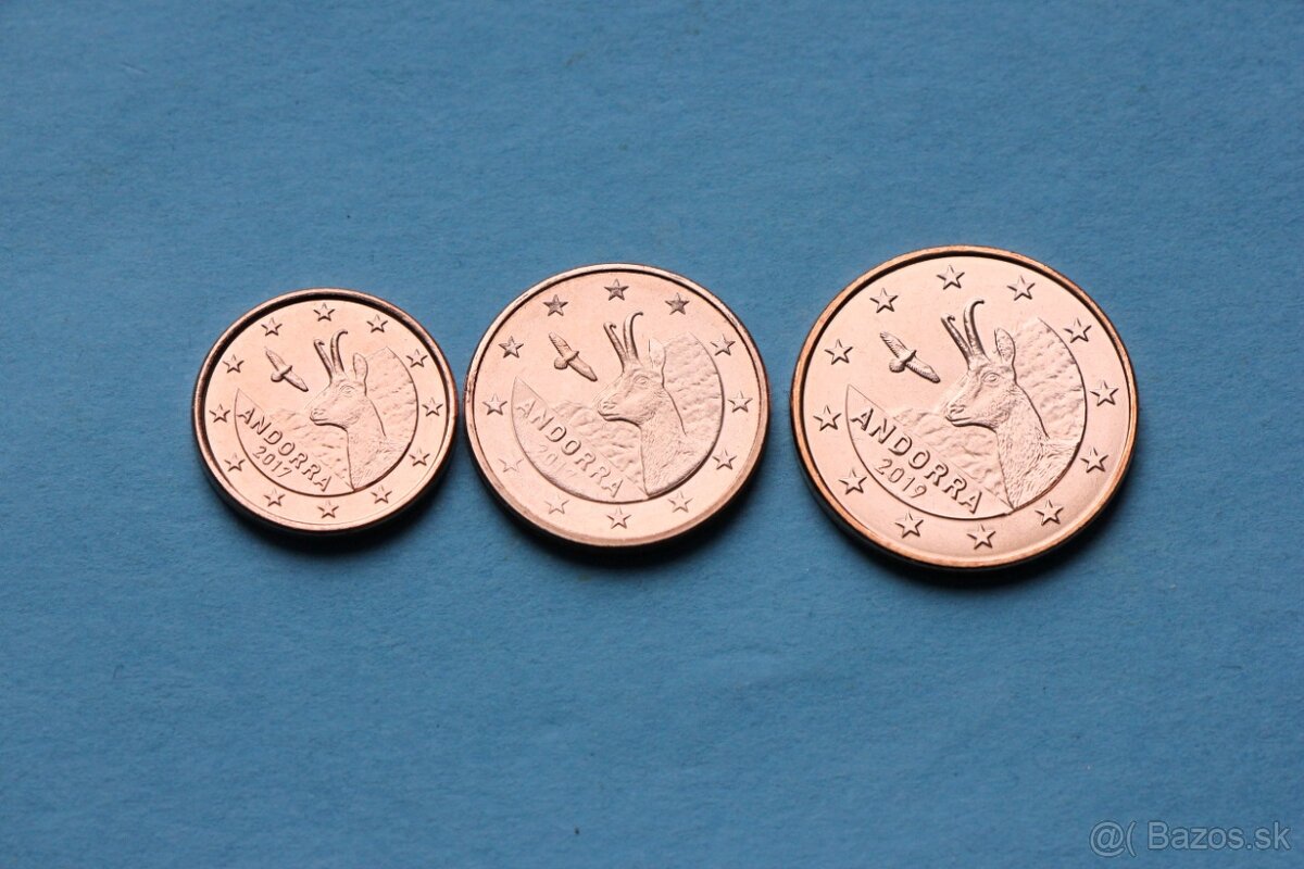 euromince San Marino a Monako Vatikan v UNC