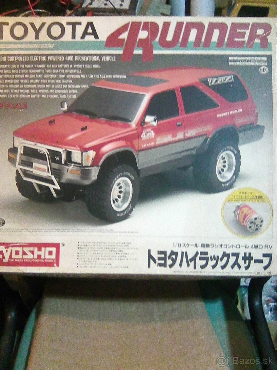 Rc auto Kyosho TOYOTA 4 RUNNER 1/9 rarita. zlava.