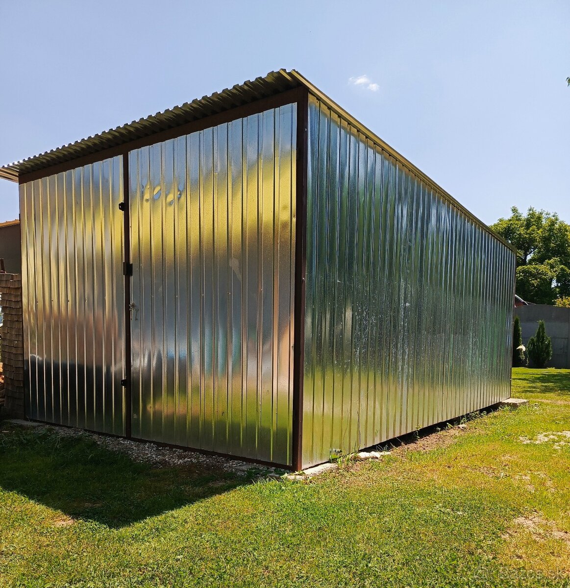 ✅ stavebná búda plechová garáž ✅
