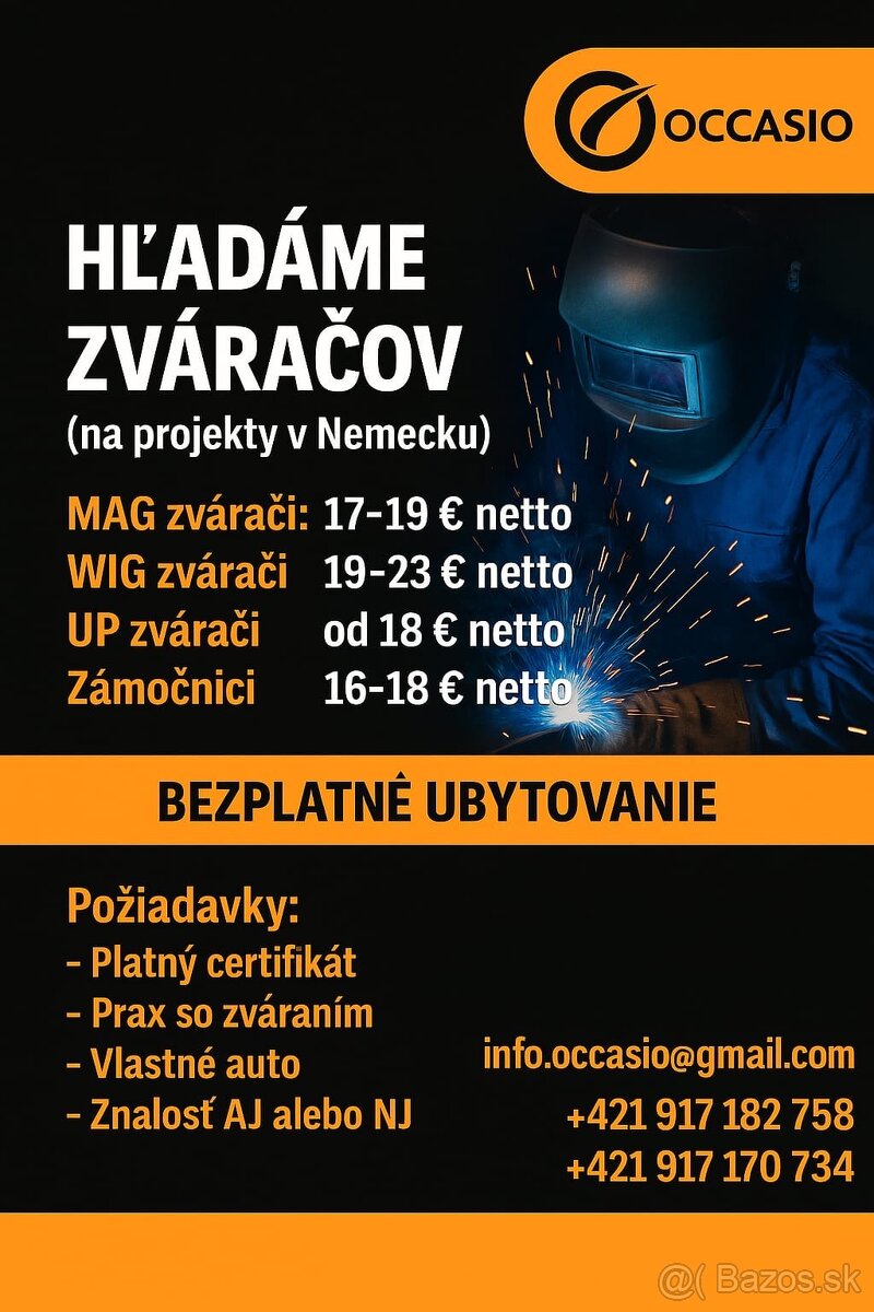 Zvárači do Rakúska ,Nemecka