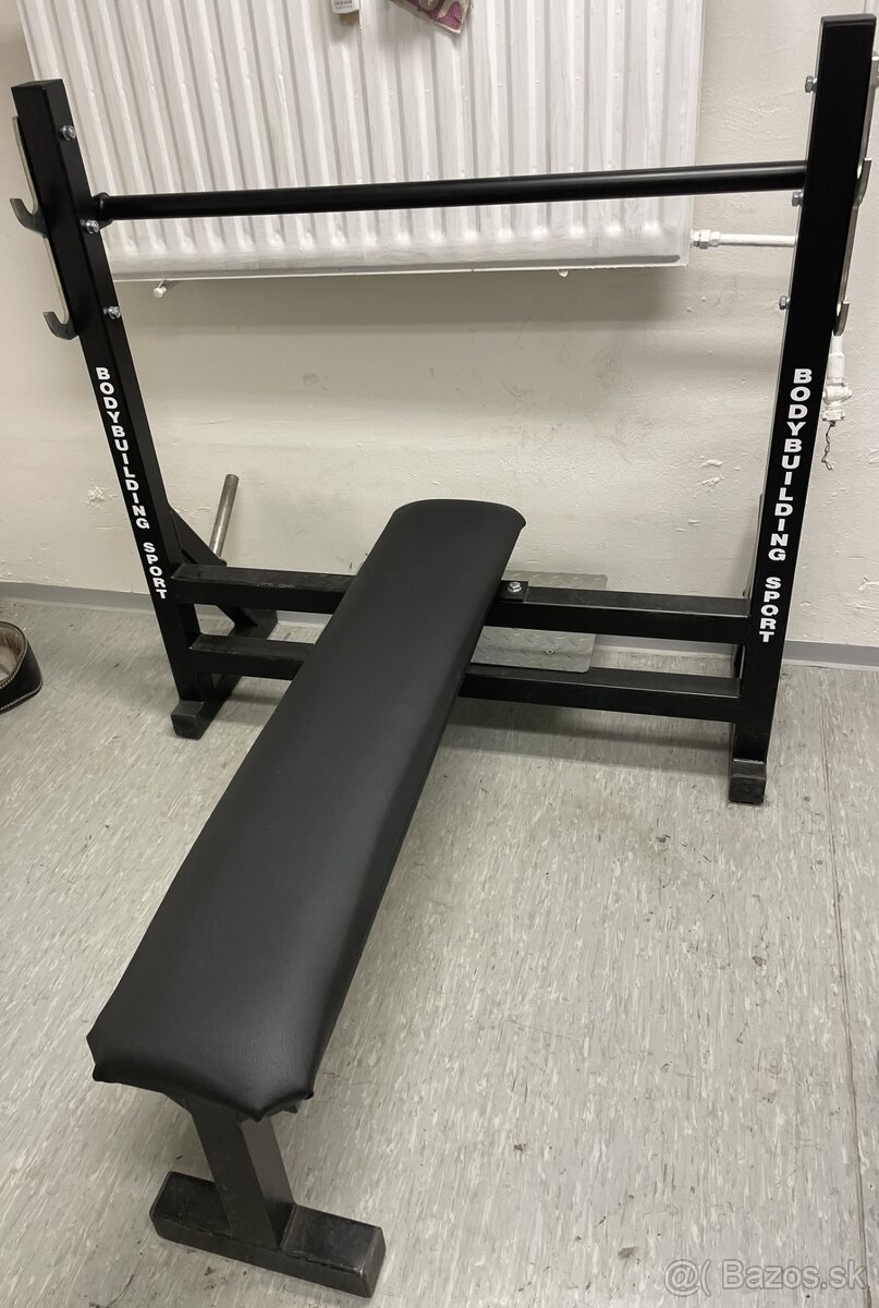 Lavička bench press + veci