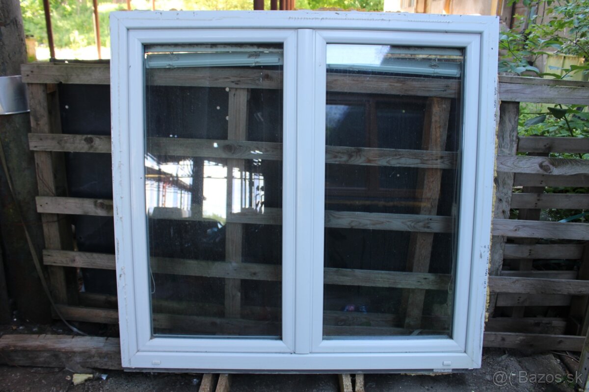 Plastové okno dvojkrídlové - ROZMER - V-149cm Š-144cm