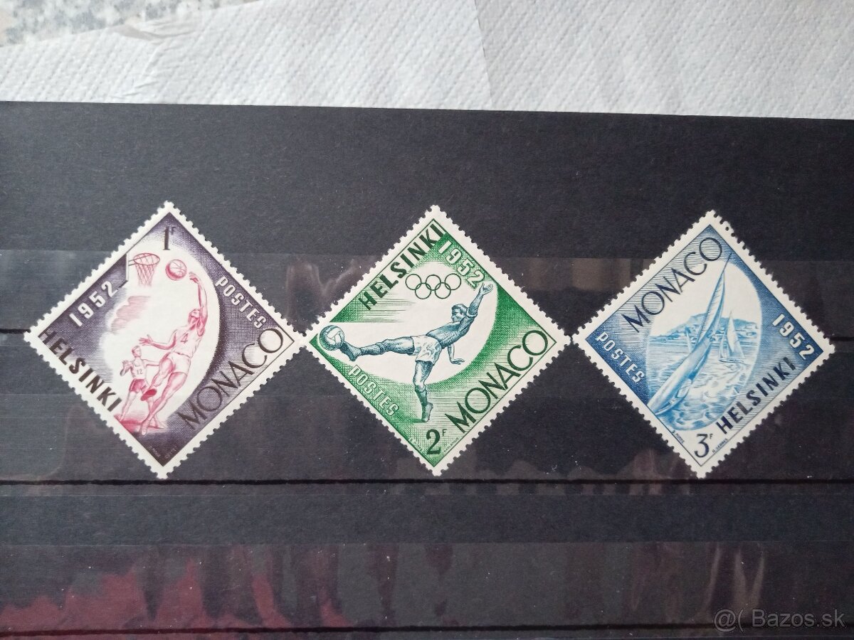 Poštové známky č.248 - Monako - šport