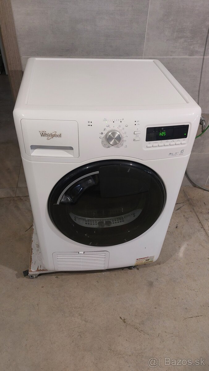 Predám Sušičku Whirlphool na 8kg prádla tepelné čerpadlo