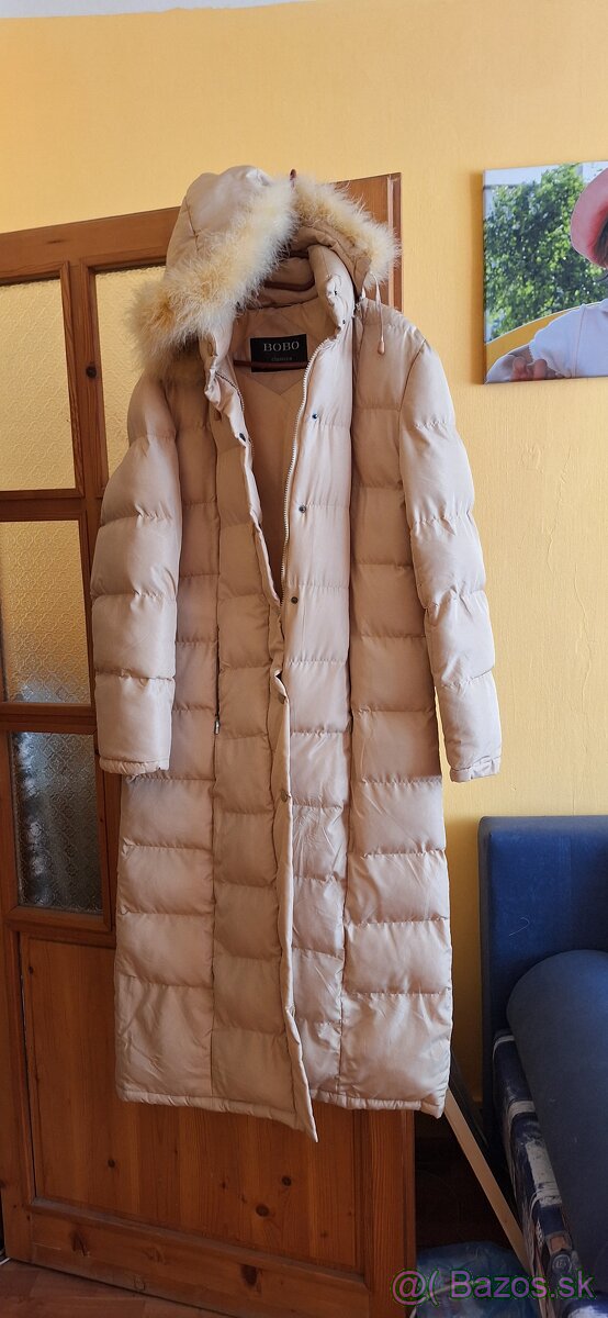 Dlhý prešívaný kabát