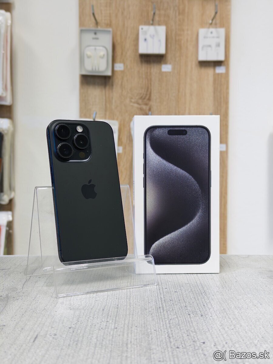 100% BATÉRIA - Apple iPhone 15 Pro Max 512GB Black Titanium