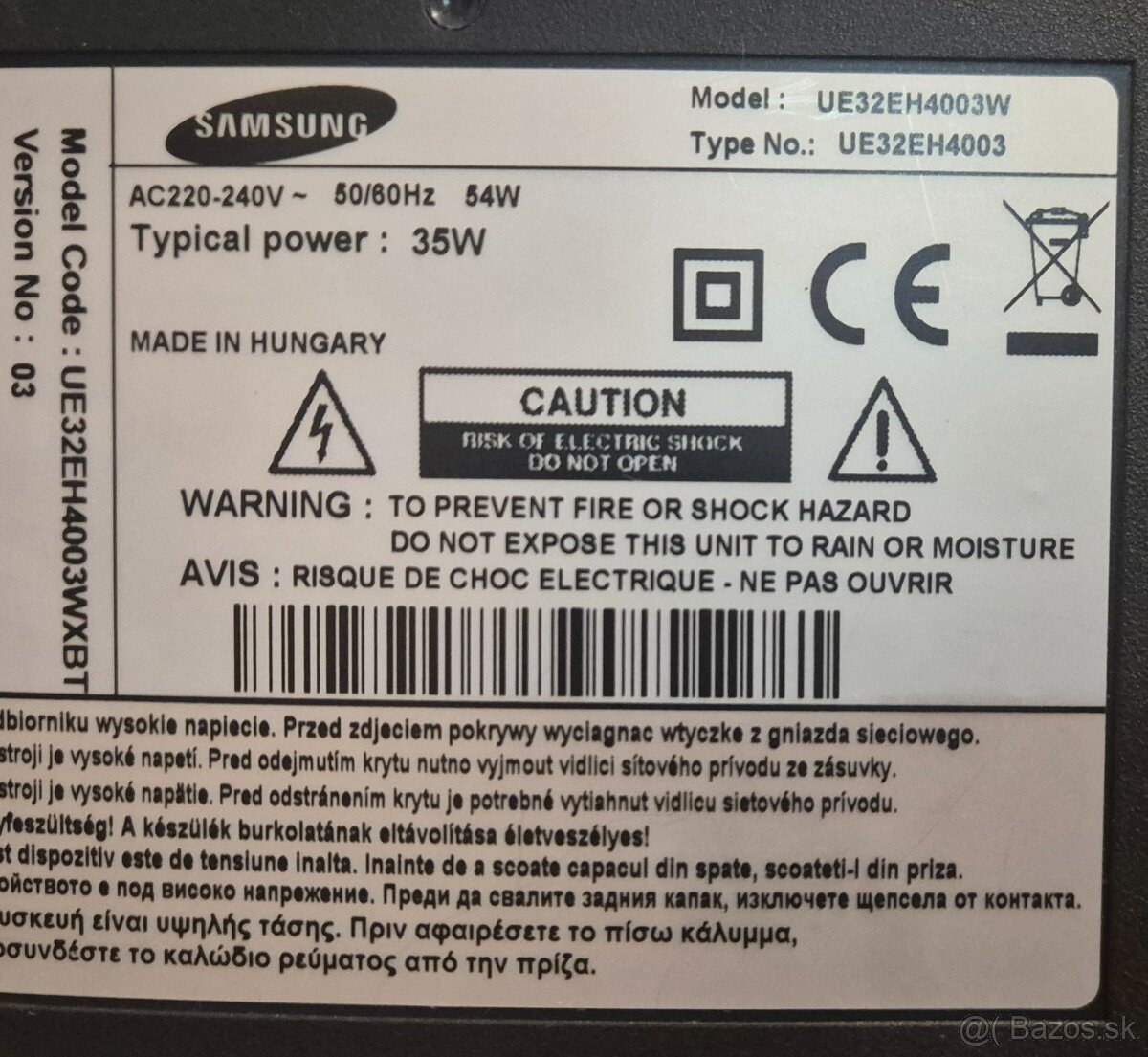 Predám Led tv SAMSUNG 32