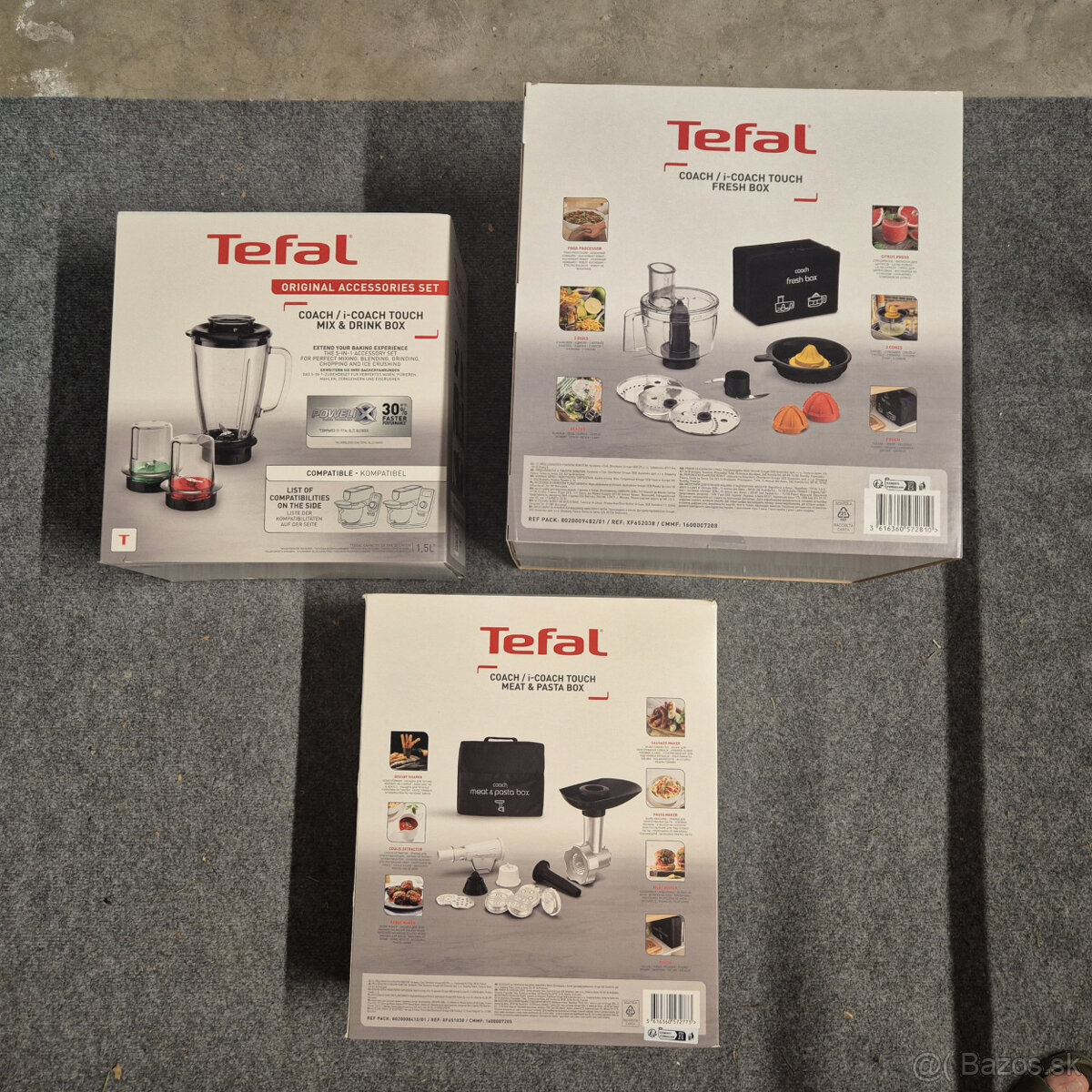 Kuchynský robot Tefal QB900838 Coach, príslušenstvo