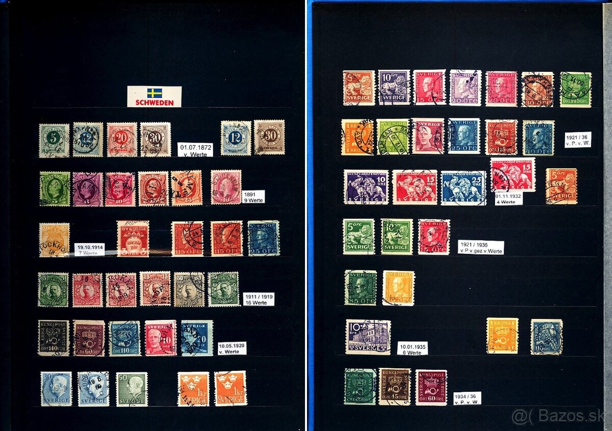 Poštové známky Švédsko