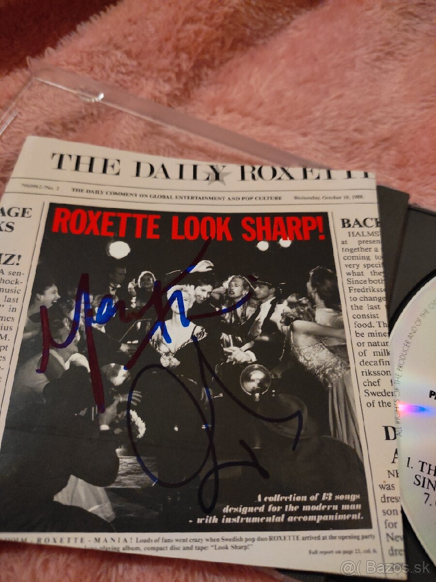 Podpísané CD Roxette Look Sharp