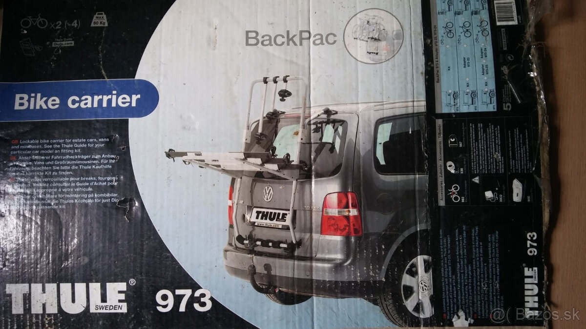 predám nosič na 3bicykle Thule BackPac 973 na 5 dvere