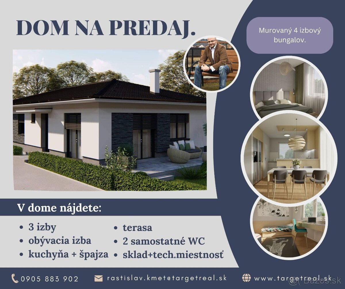 Na predaj - EXKLUZÍVNA PRÍLEŽITOSŤ: MODERNÉ BUNGALOVY VO VAL
