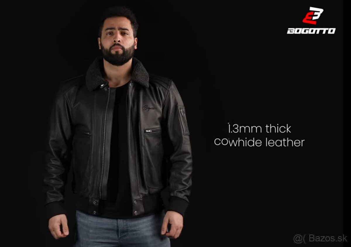Kožená moto bunda vel 54 XL