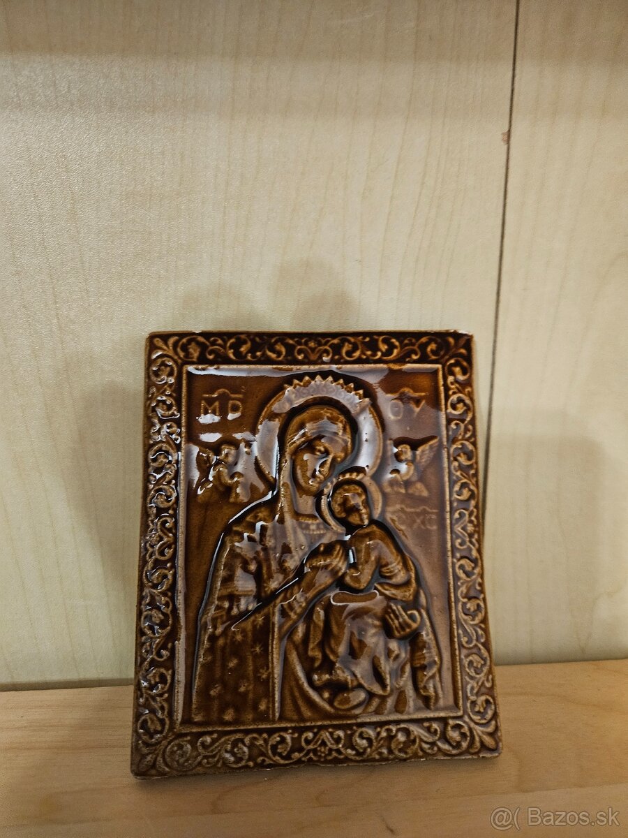 Keramický obrázok cena 6€ /9cm/