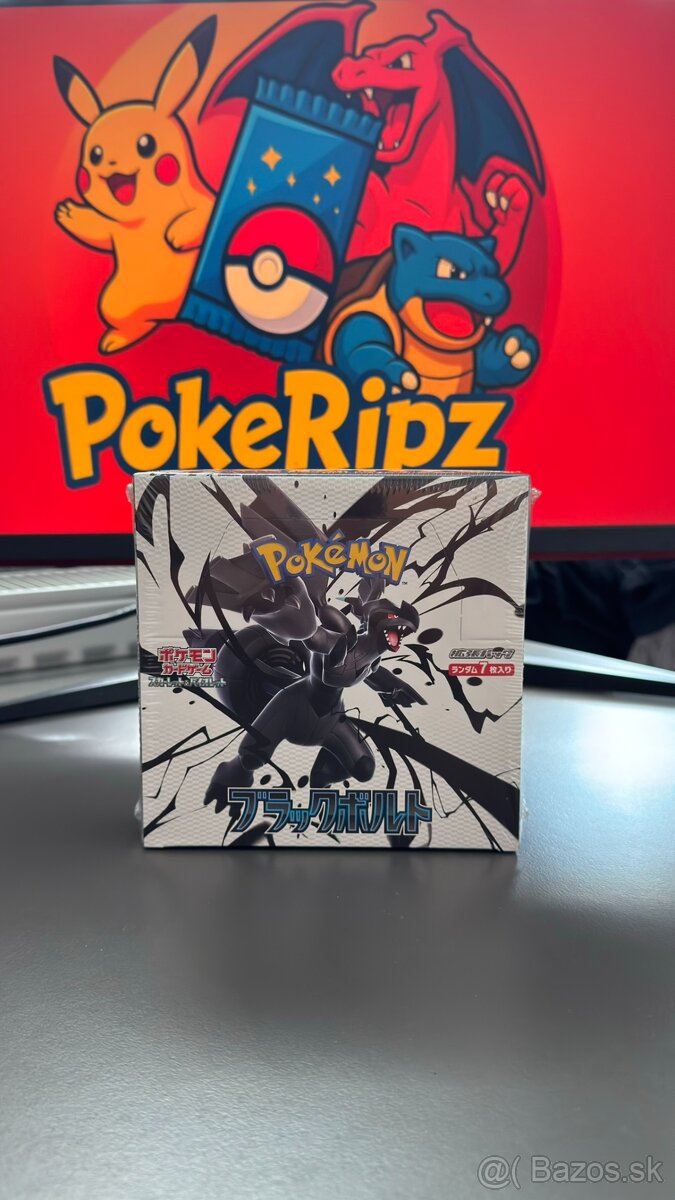 Black bolt pokemon booster box japan