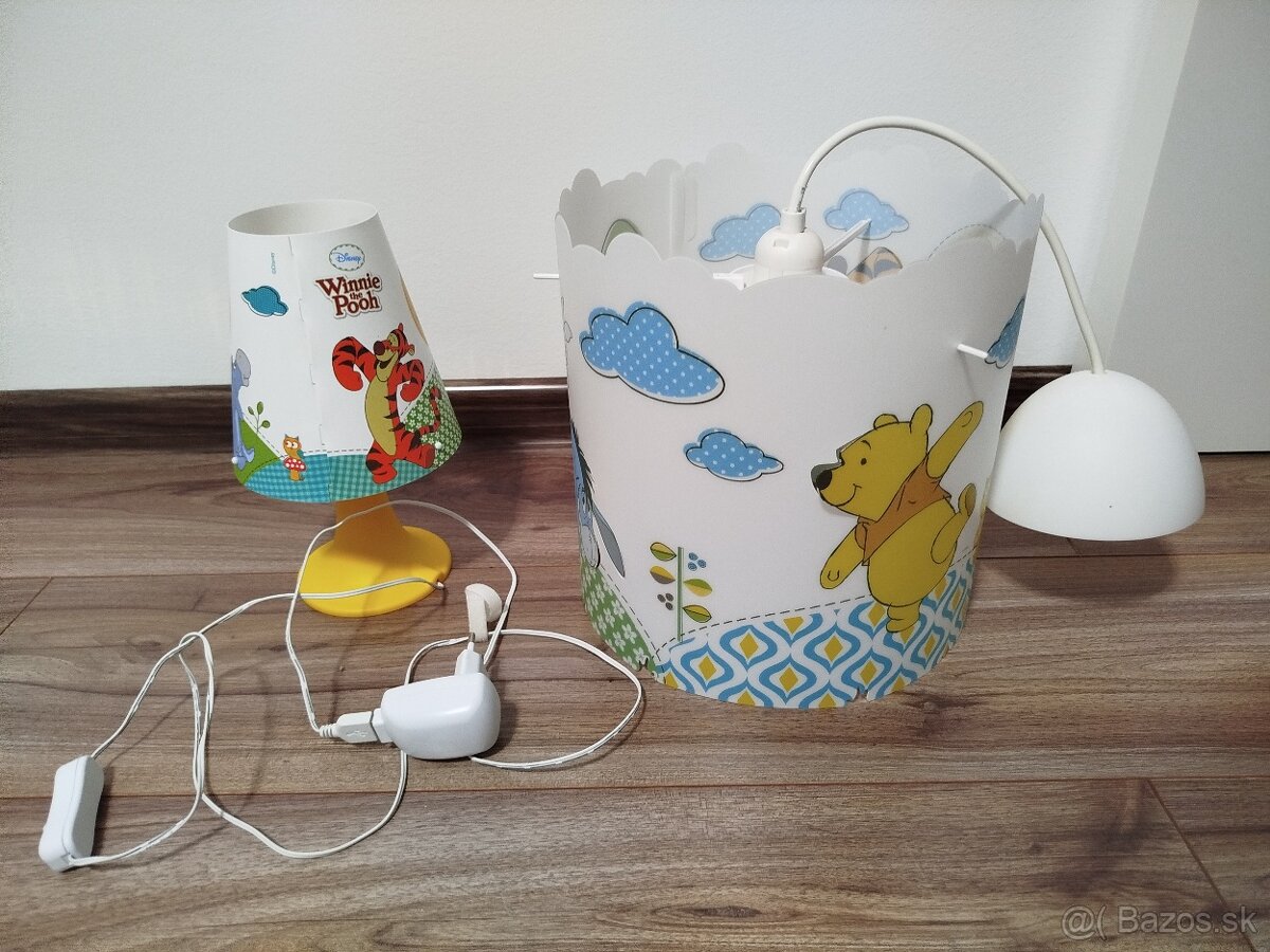 Detské závesné stropné svietidlo + stolná lampa